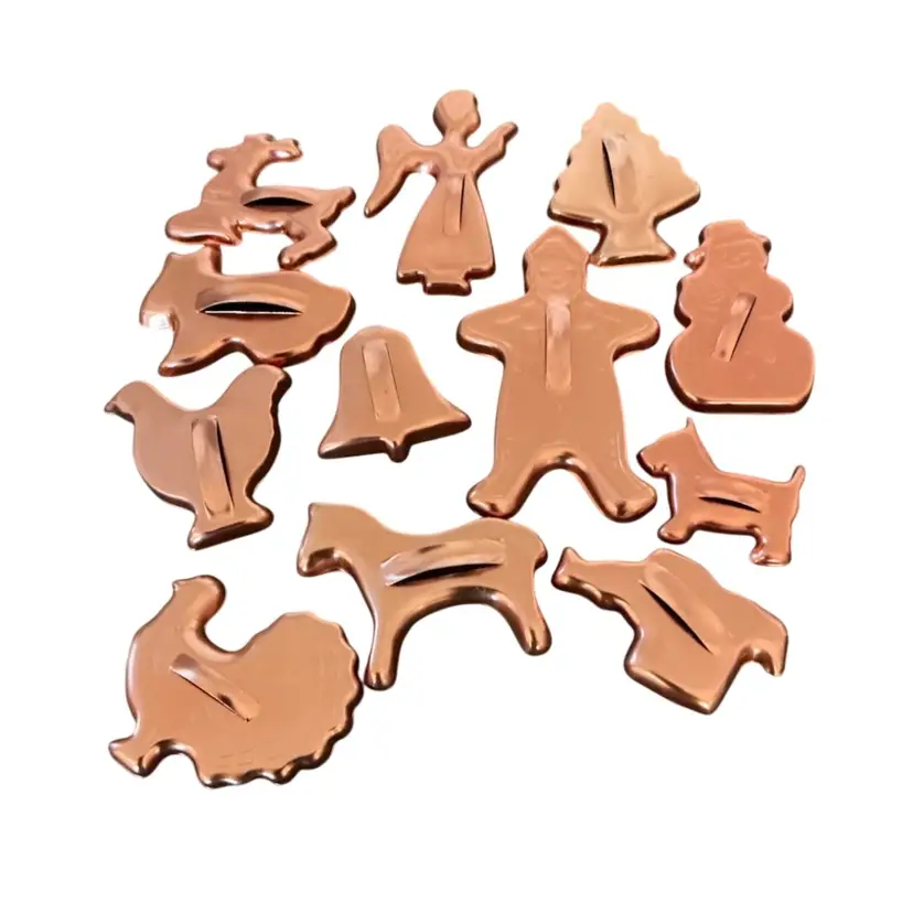 Copper Christmas Cookie Cutters
