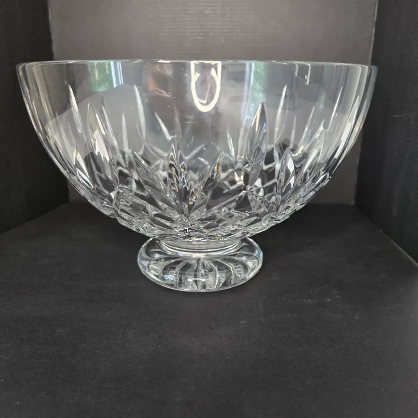 Waterford Crystal Bowl Nocturne Pedestaled Marked