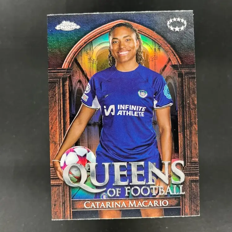 Catarina Macario 2023/24 Topps Chrome UEFA Women Queens Of Football Soccer Card