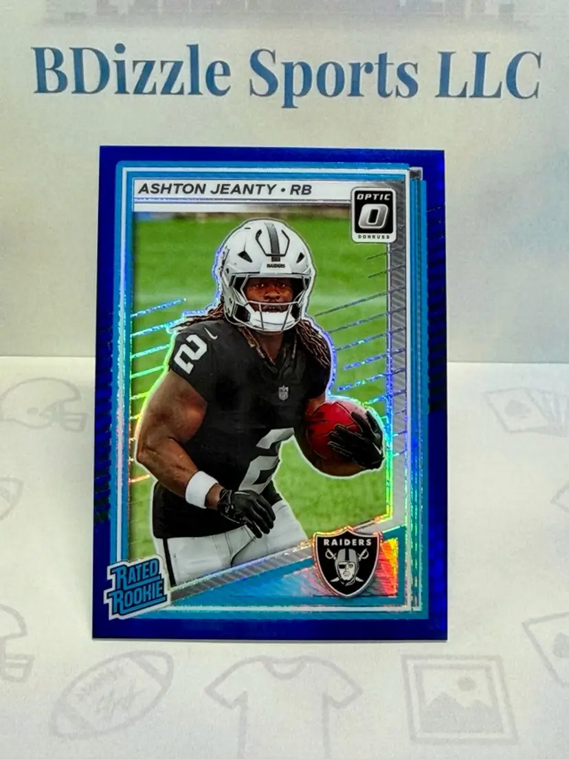 2025 Donruss Optic Ashton Jeanty Blue Hyper #202 RC