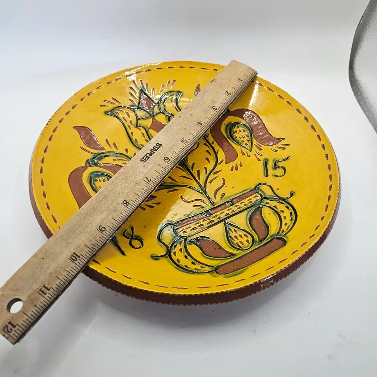 Nolde Forest pottery earth day 1815 pottery of Tulip s plate