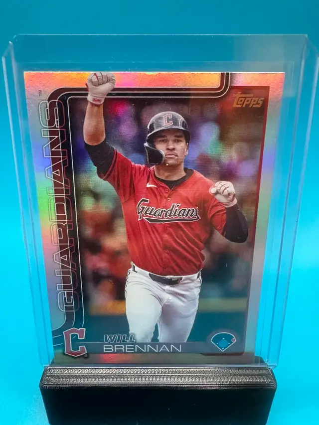 Will Brennan Topps Rainbow Foil Cleveland Guardians