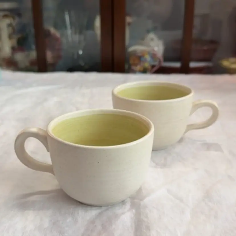 Pair Of Studio Pottery Mugs