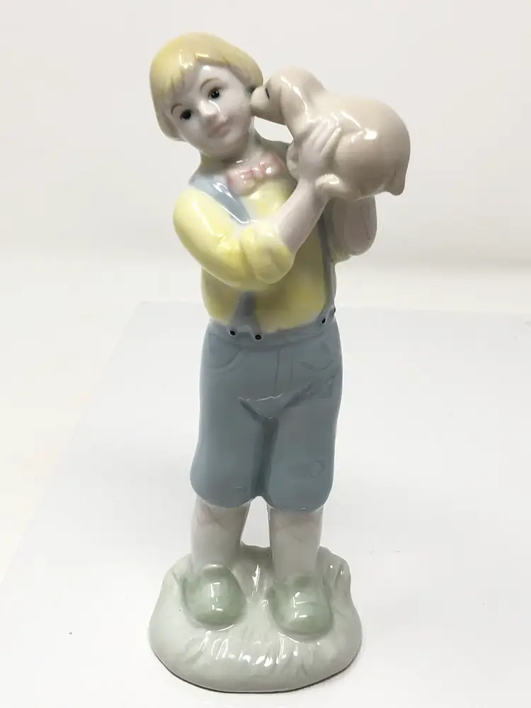 Prestige Collectors Club Boy and Puppy Figurine