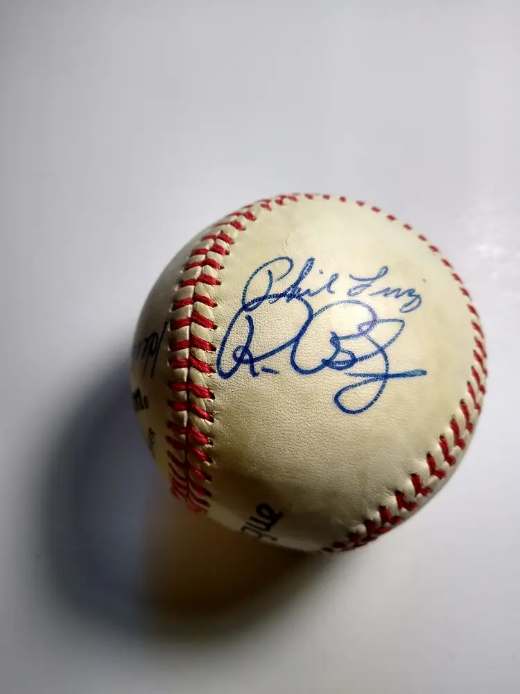 Clete Boyer Hector Lopez Phil Linz + Two Unknown Autographed Baseball NY Yankees