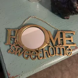 Brass Home Sweet Home Wall Hanging