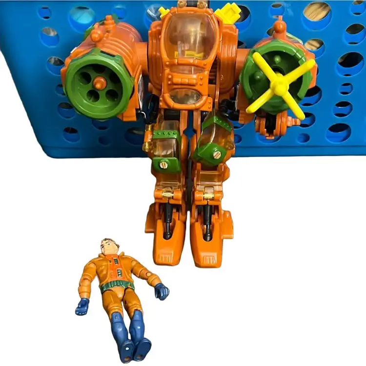 1994 Playmates Exo Squad Wolf Bronski with Ground Assault E-Frame