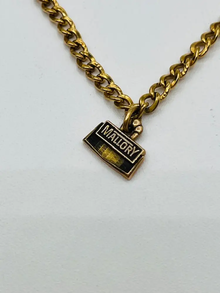 O.C. Tanner Jewelry Co Mallory Charm 10K Gold on Bracelet 12K Gold Service Award