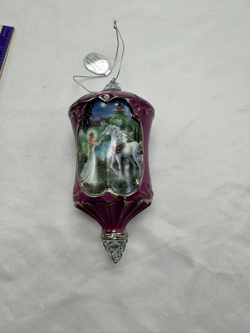 VTG Bradford Exchange Joyce Patti Moonlit Trail porcelain ornament