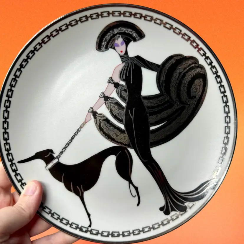 House Of Erté Collectors Plate - Symphony In Black ‘93