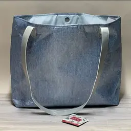 Yankee Candle Holiday Baby Blue Tote Summer Beach Bag Gift Candles Not included