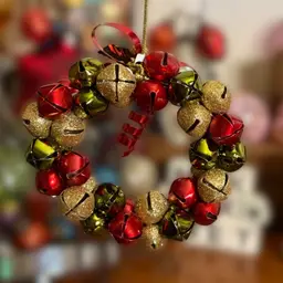 Jingle Bell Christmas Wreath Ornament
