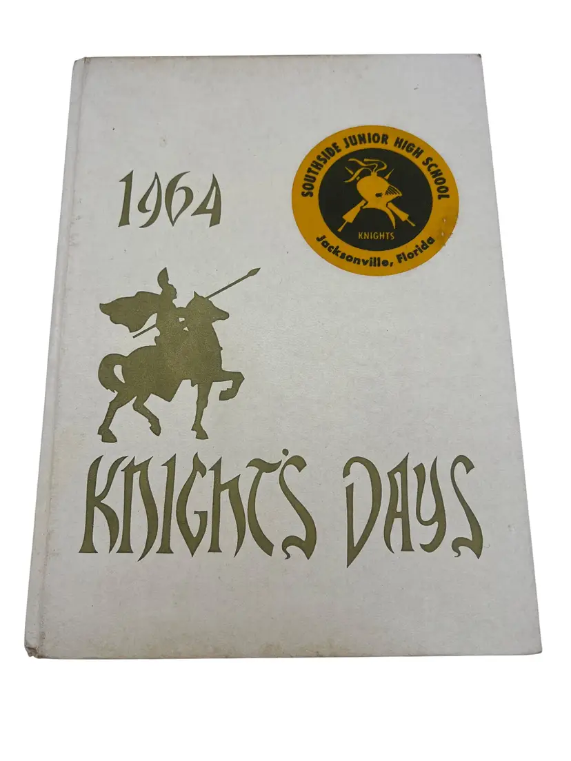1964 Knight’s Days Yearbook Southside Junior High School Jacksonville FL Signed Student Autographs Florida School History