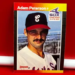 1989 Donruss Collector Baseball Trading Card White Sox Adam Peterson #619