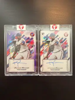 Kumar Rocker 2025 Topps Pristine Combo Rookie Auto Base - Purple /99