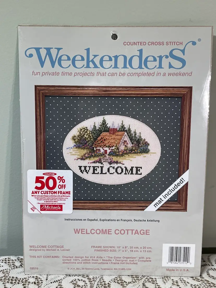 Welcome Cottage Counted Cross Stitch