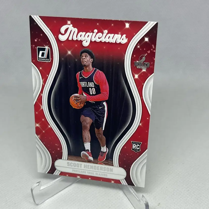 SCOOT HENDERSON #2 2023-24 PANINI DONRUSS TRAIL BLAZERS MAGICIANS RC