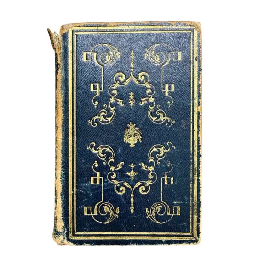 Mid 19th Century COURSE OF TIME; A Poem | 1849 Antique Hardcover Book READ