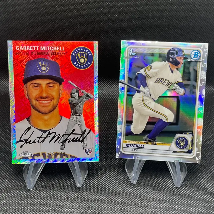 GARRETT MITCHELL (2) RC/1st Lot- Topps & Bowman- Milwaukee Brewers