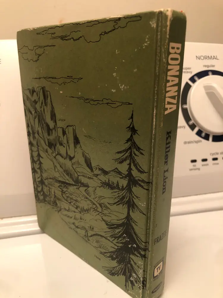 Bonanza 'Killer Lion' Whitman 1st Edition hardcover book 1960s TV tie-in