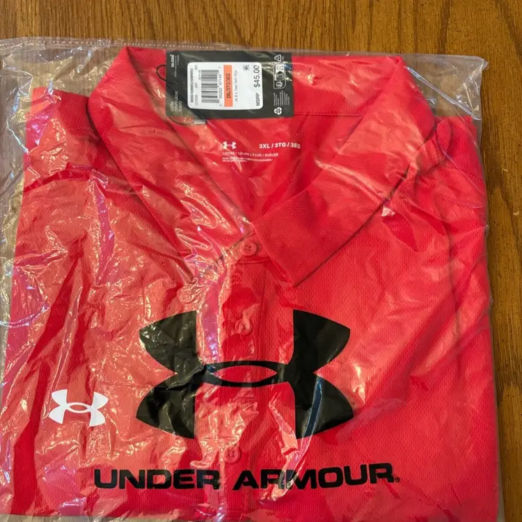 Under Armour Polo- Red Size 3X