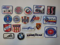 18 Vintage 70's 80's Used Racing Patches