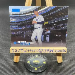 Gerrit Cole 2023 Stadium Club Blue Foil /50 New York Yankees