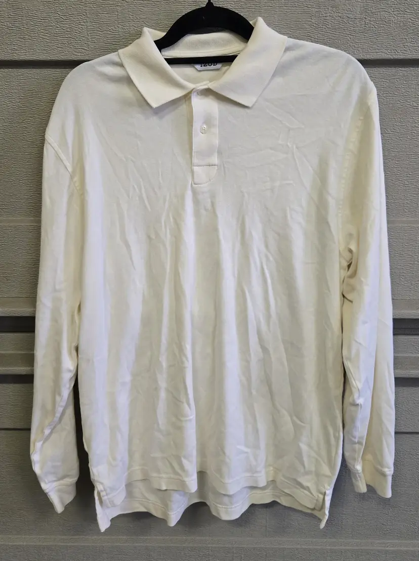 IZOD Men's Collared Long Sleeve Polo Shirt Size Medium
