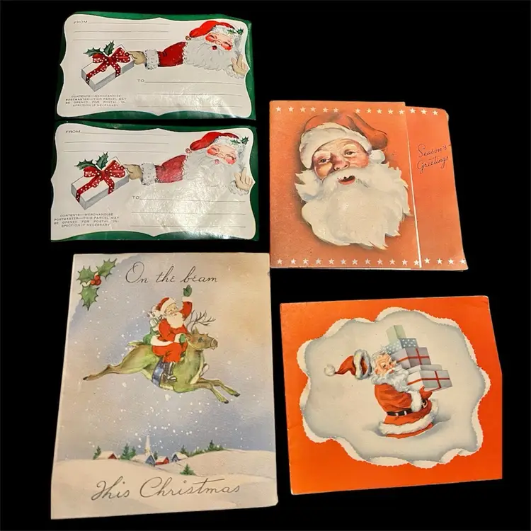 Vintage Christmas Card/Tag Lot