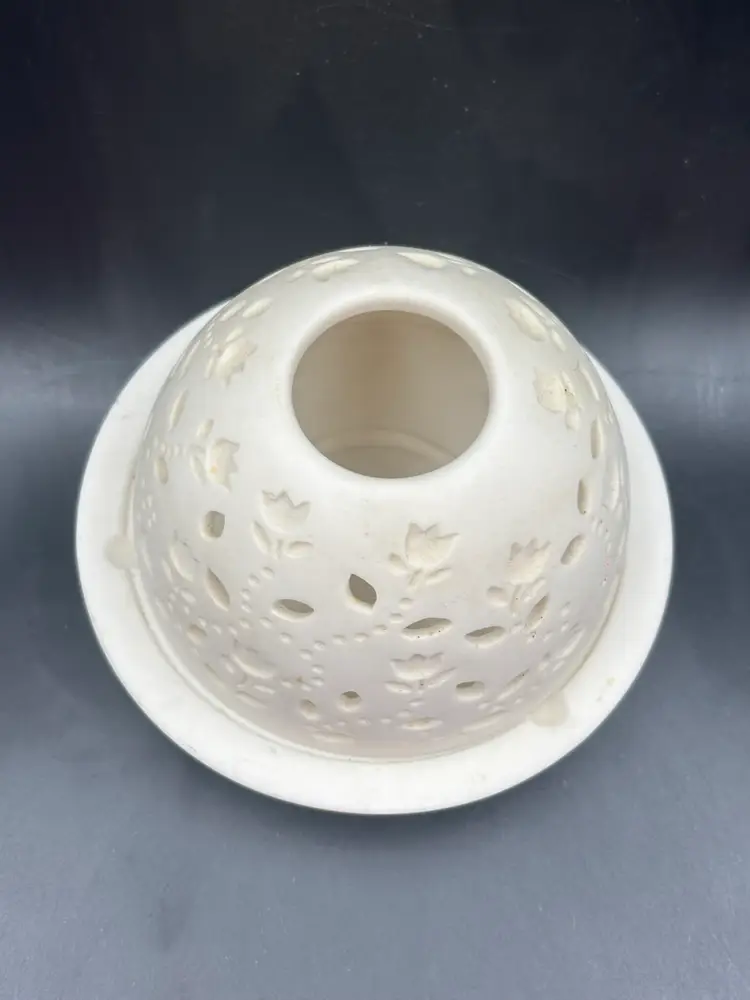 Flower Lithopane White Fairy Light 2.75”x4”