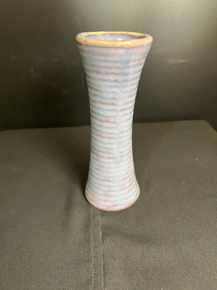 Simple Periwinkle Blue w/ Hints of Lavender Textured Pottery Bud Vase-Sometimes Simple Smacks the Sassiest! Lot 60