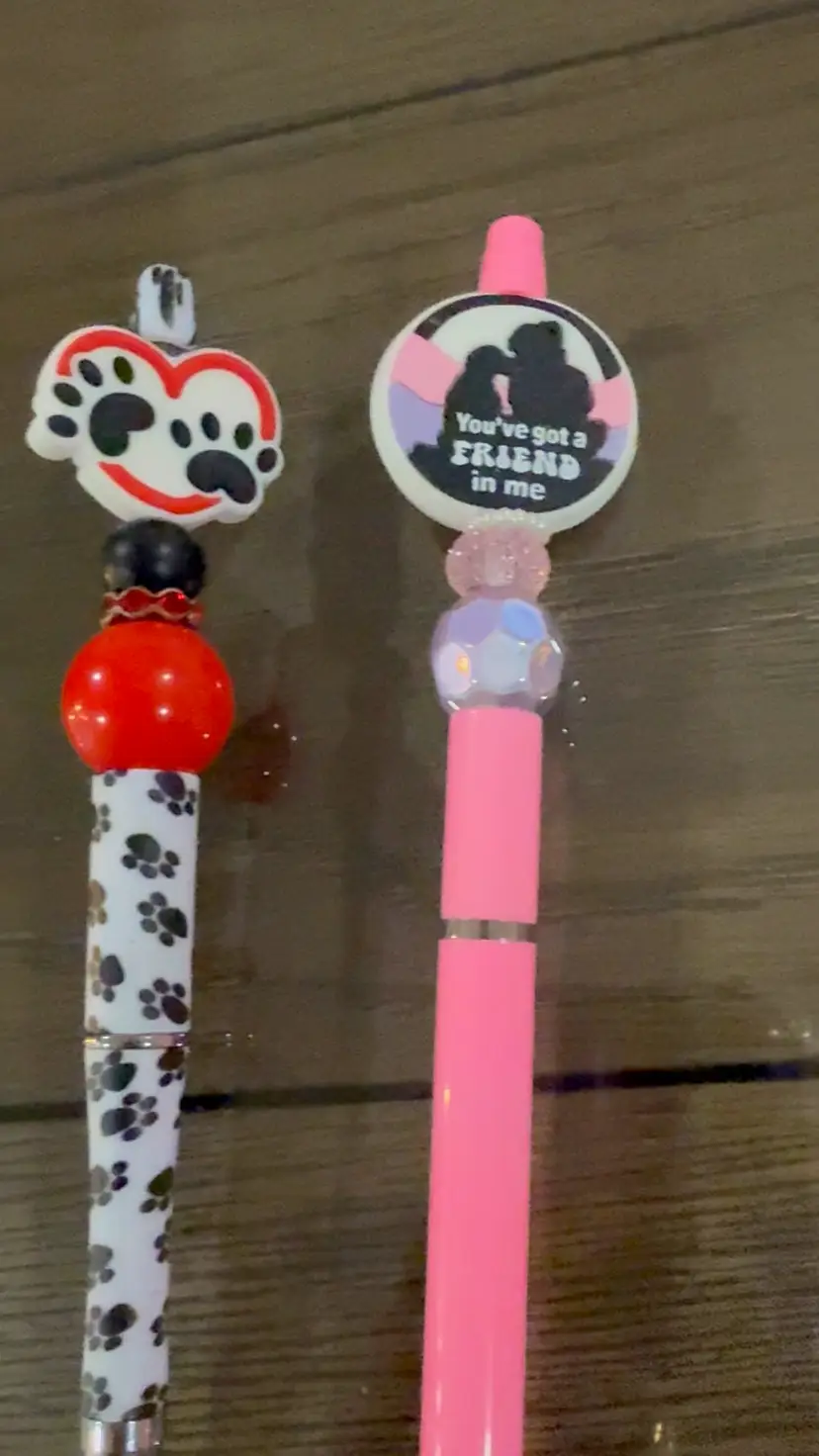 Two Handmade Pens. Dog Lover, Mom Gift.