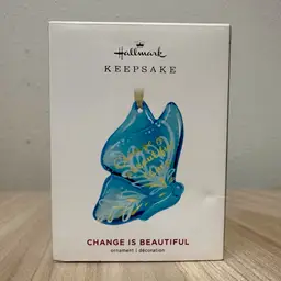 2019 Hallmark Keepsake "Change is Beautiful" butterfly ornament. NIB
