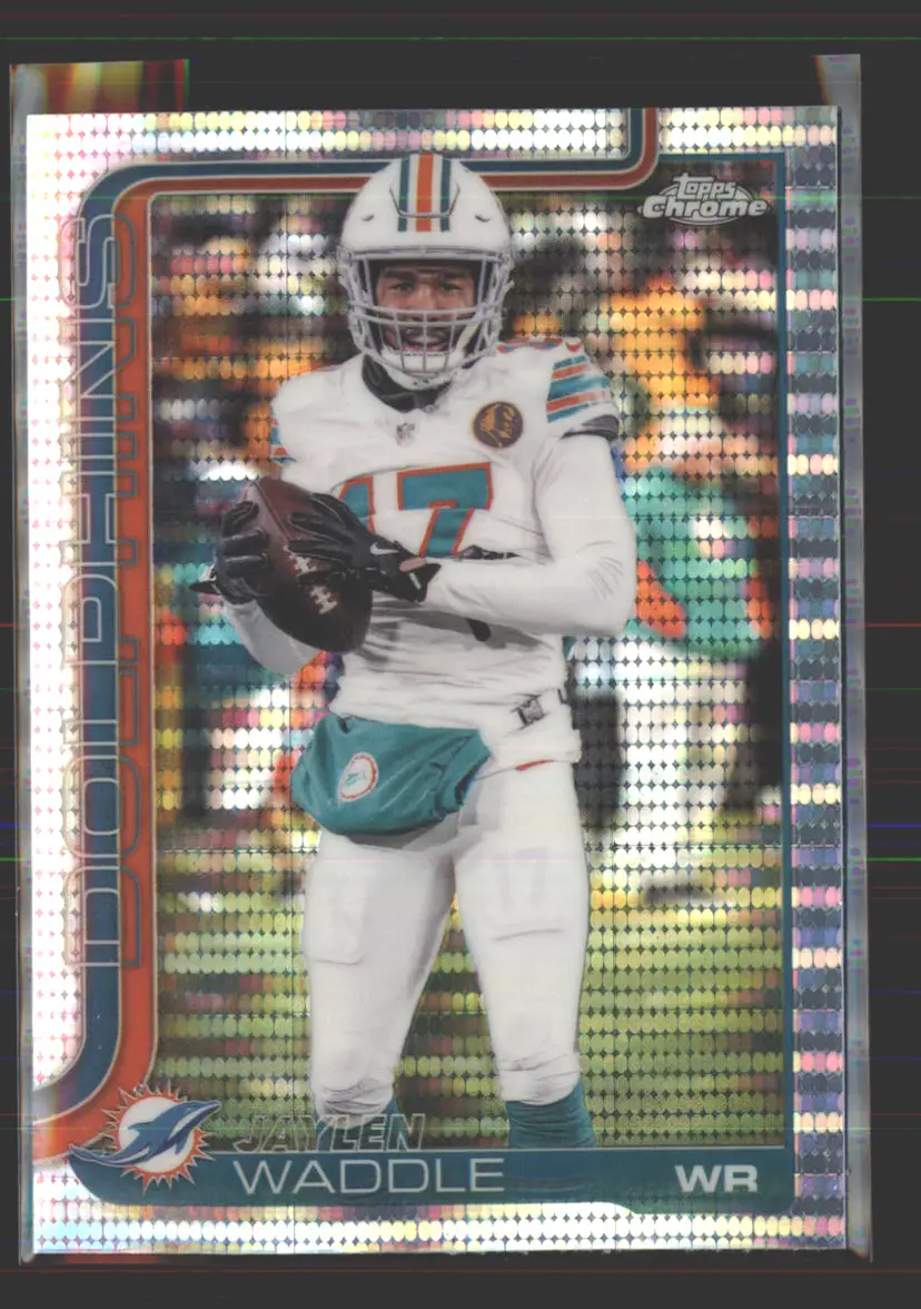 Jaylen Waddle 2025 Topps Chrome Pulsar #186 - (142) - Miami Dolphins