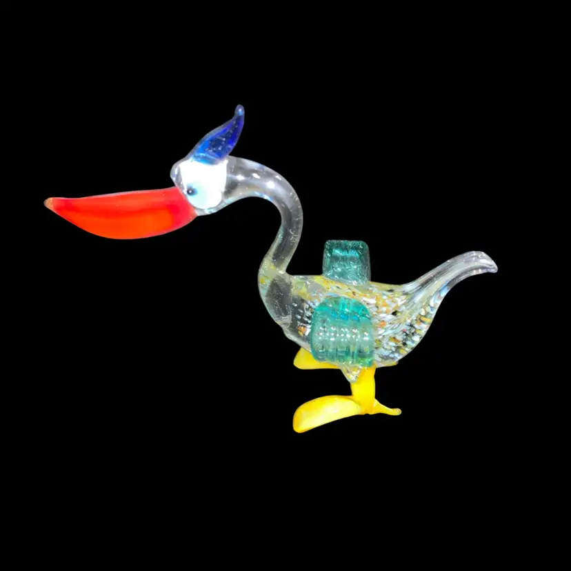 #38- Just In From Ukraine Large Hand Blown Glass Figurine As Pictured