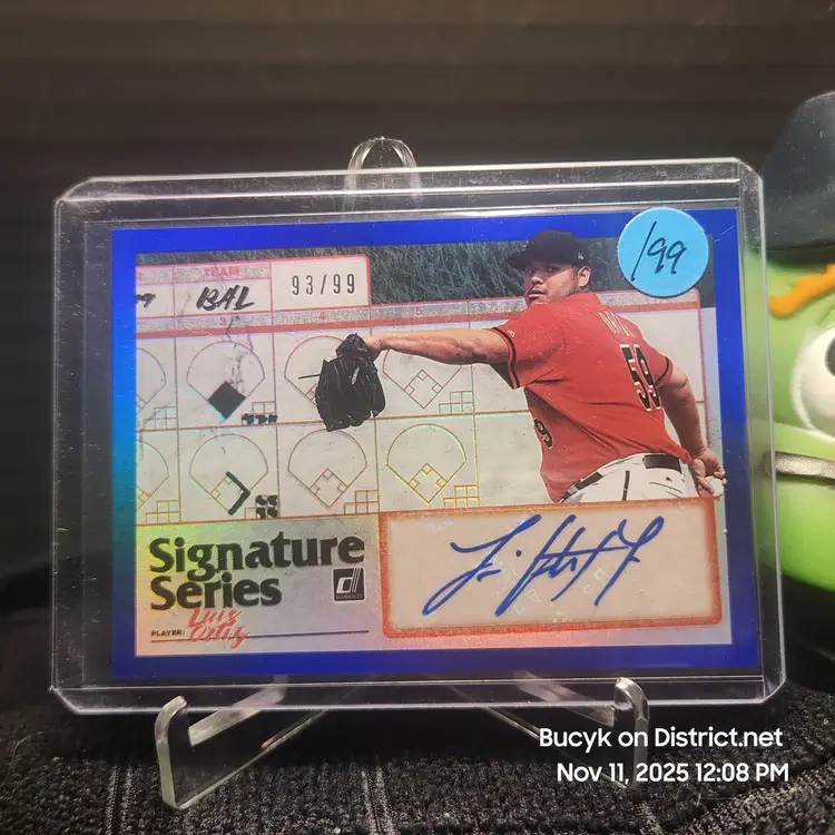 2019 Panini Donruss Sig Series - Luis Ortiz Baltimore Orioles 93/99