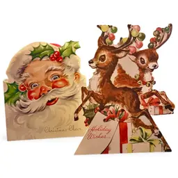 Set Of 2 Vintage Cards