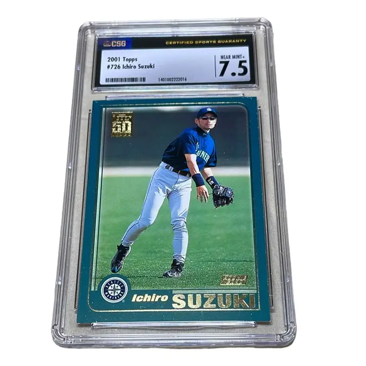 Ichiro Suzuki 2001 Topps RC CSG 7.5