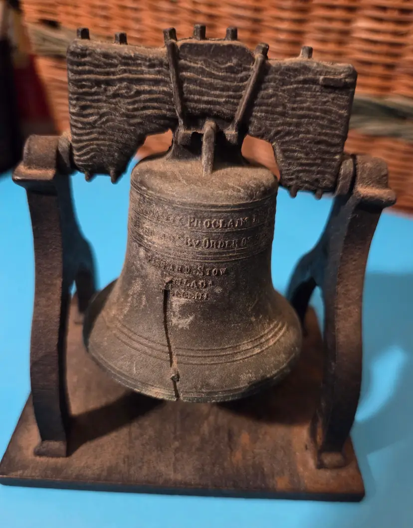 1970s Souvenir Liberty Bell Paperweight