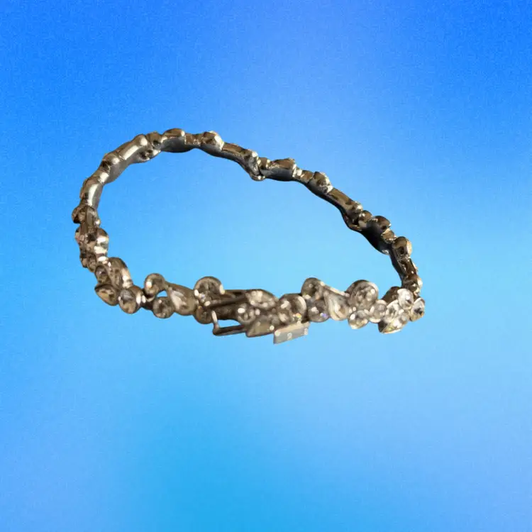 #01 - Givenchy White Crystal Bracelet