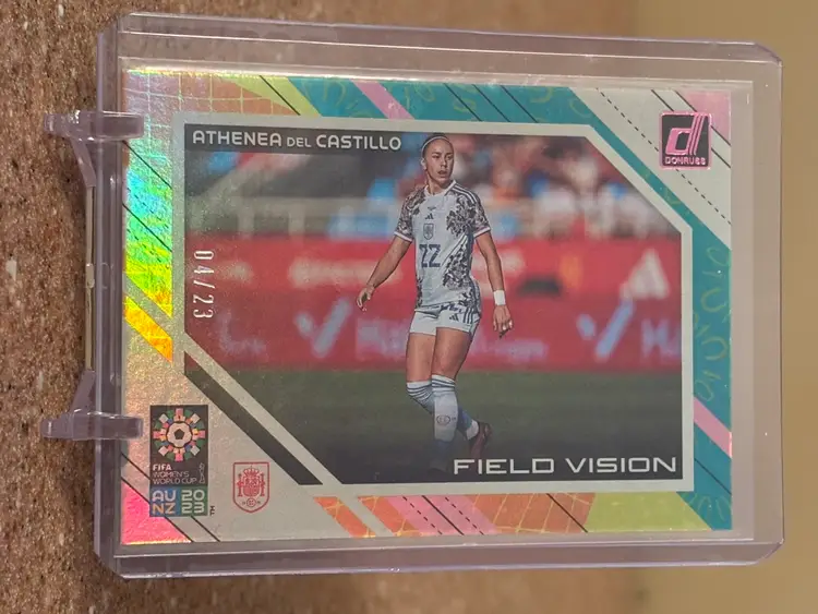 Athenea Del Castillo Donruss 2023 WWC Field Vision Pink /23 Spain Real Madrid