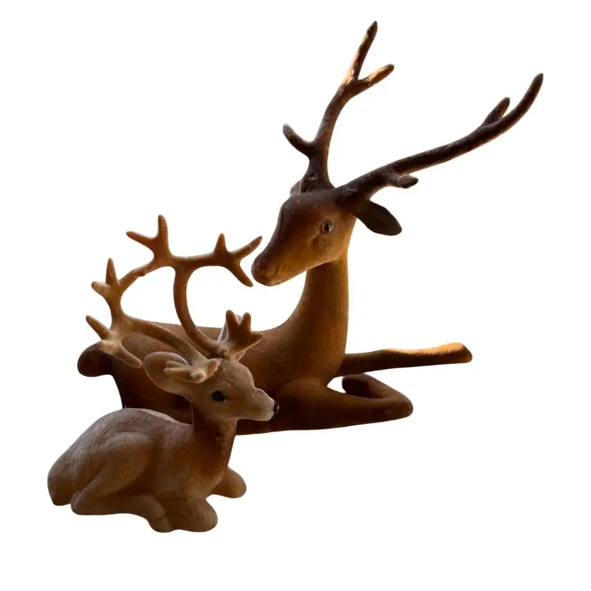 Vintage felt reindeer