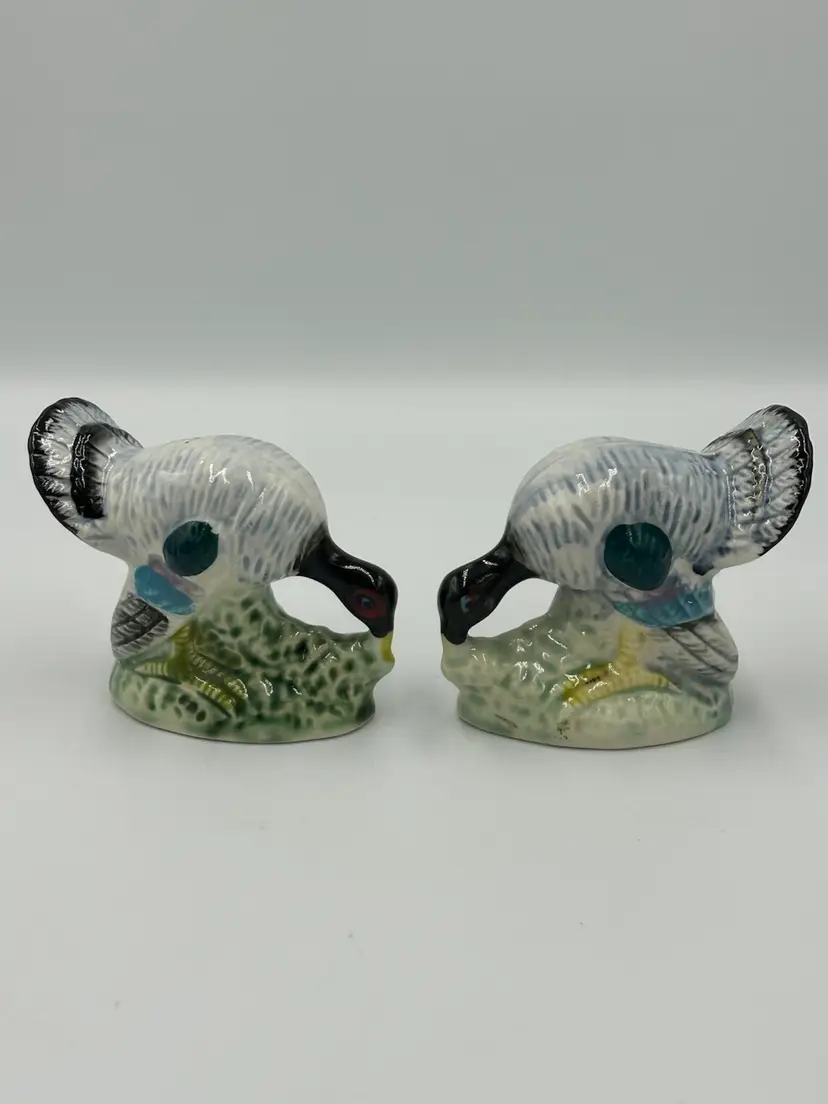 Vintage Japan Ceramic Turkey Salt & Pepper Shakers Thanksgiving