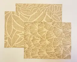 Hand Dyed Papers - Vintage Leaves #1