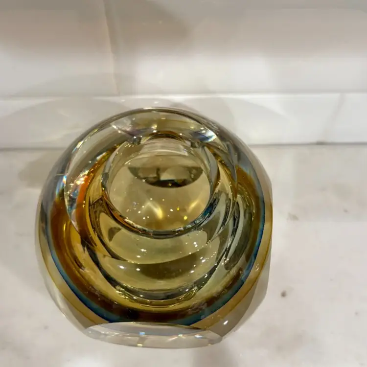 Fifth avenue Crystal Cased Vase Or Candle Holder