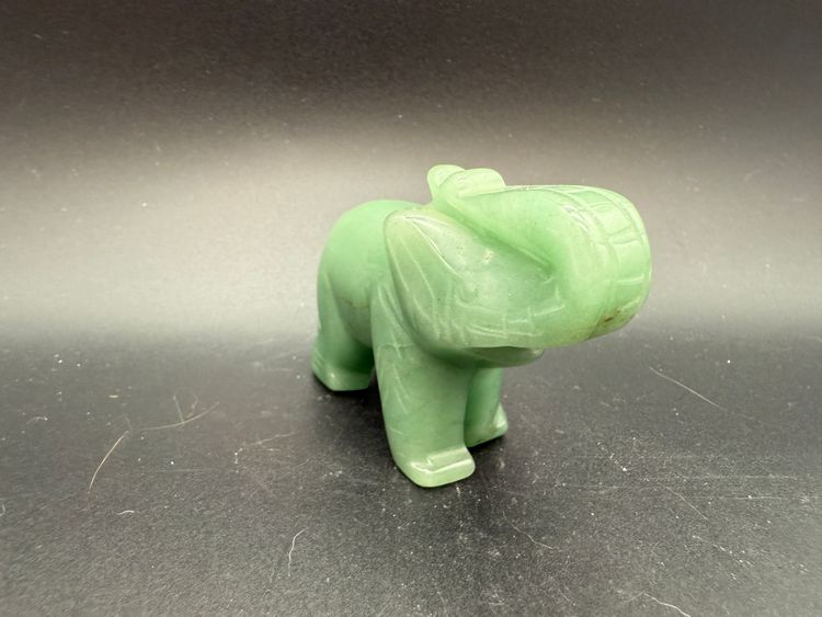 Vintage Jade Hand Carved Elephant