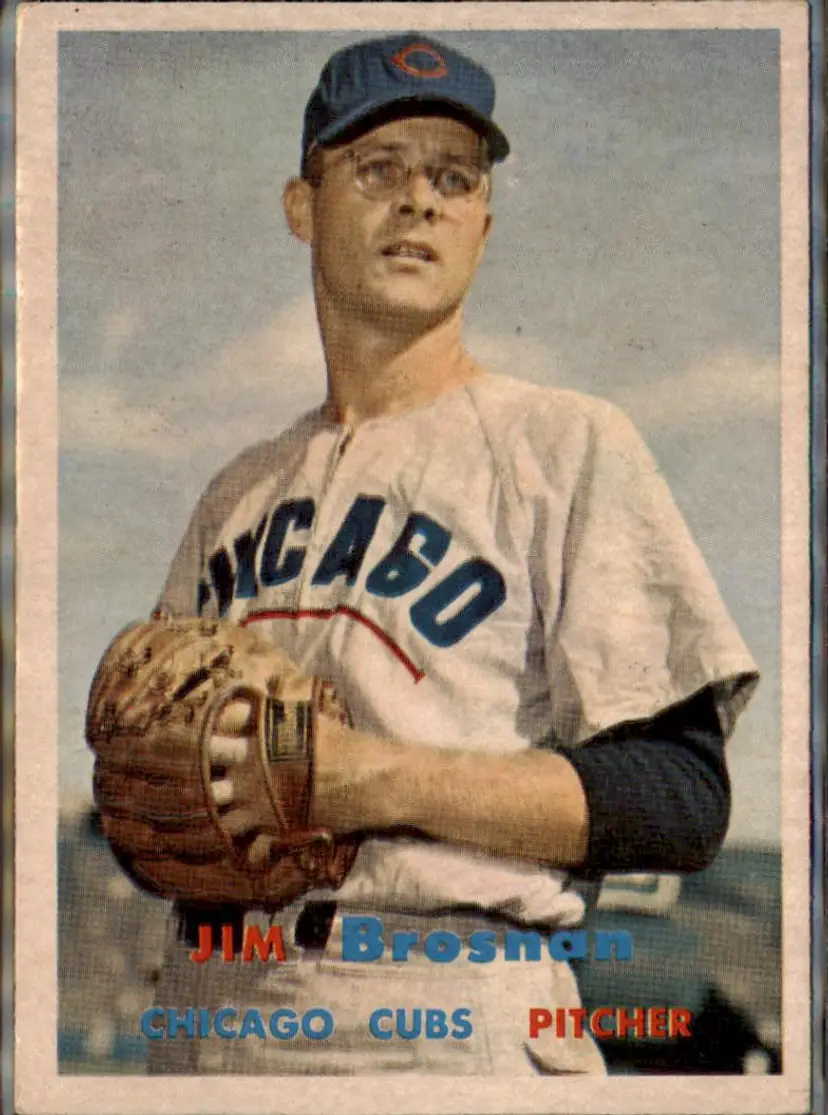 1957 Topps #155 Jim Brosnan - ( pk1 ) - Chicago Cubs