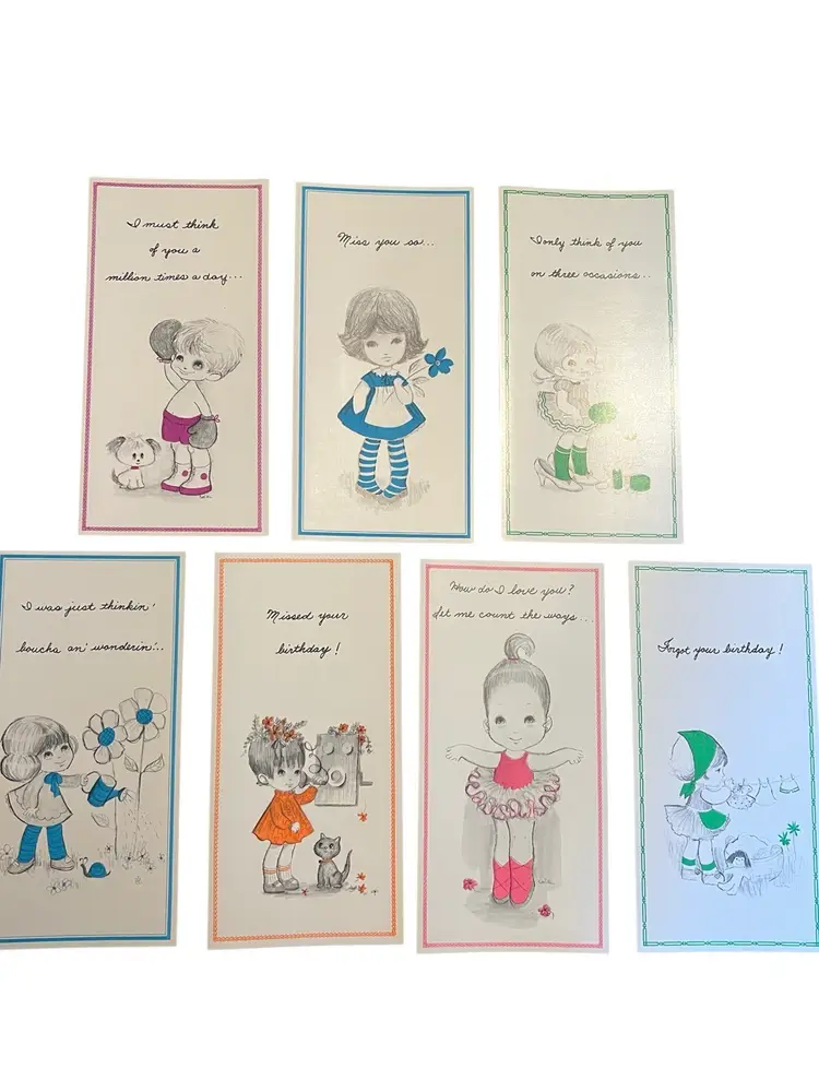 Vintage Box Of Heart Throbs Cards