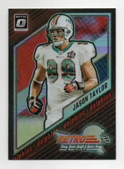 2023 Panini Donruss Optic #13 Jason Taylor Retro Series Silver Prizm