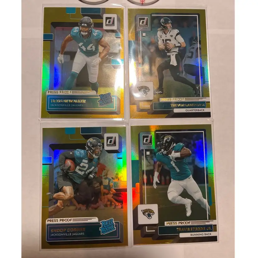 Donruss Premium Gold Press Proof Jacksonville jaguars Team Set Lawrence Etienne 